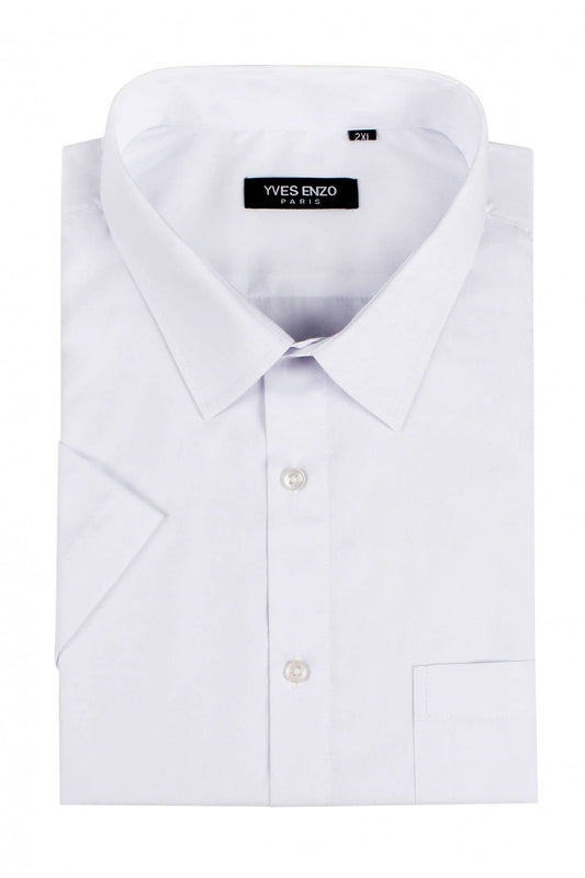 Camicia bianca taglie forti a maniche corte