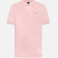 Polo rosa antimacchia in cotone piqué
