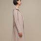 Cappotto cardigan in maglia con cintura e maxi collo