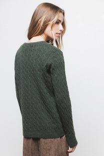 Cardigan in maglia strutturata con scollo a V