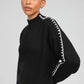 Maglione dolcevita nero Nissya con cuciture a contrasto