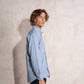 Camicia uomo in cotone misto con colletto button-down
