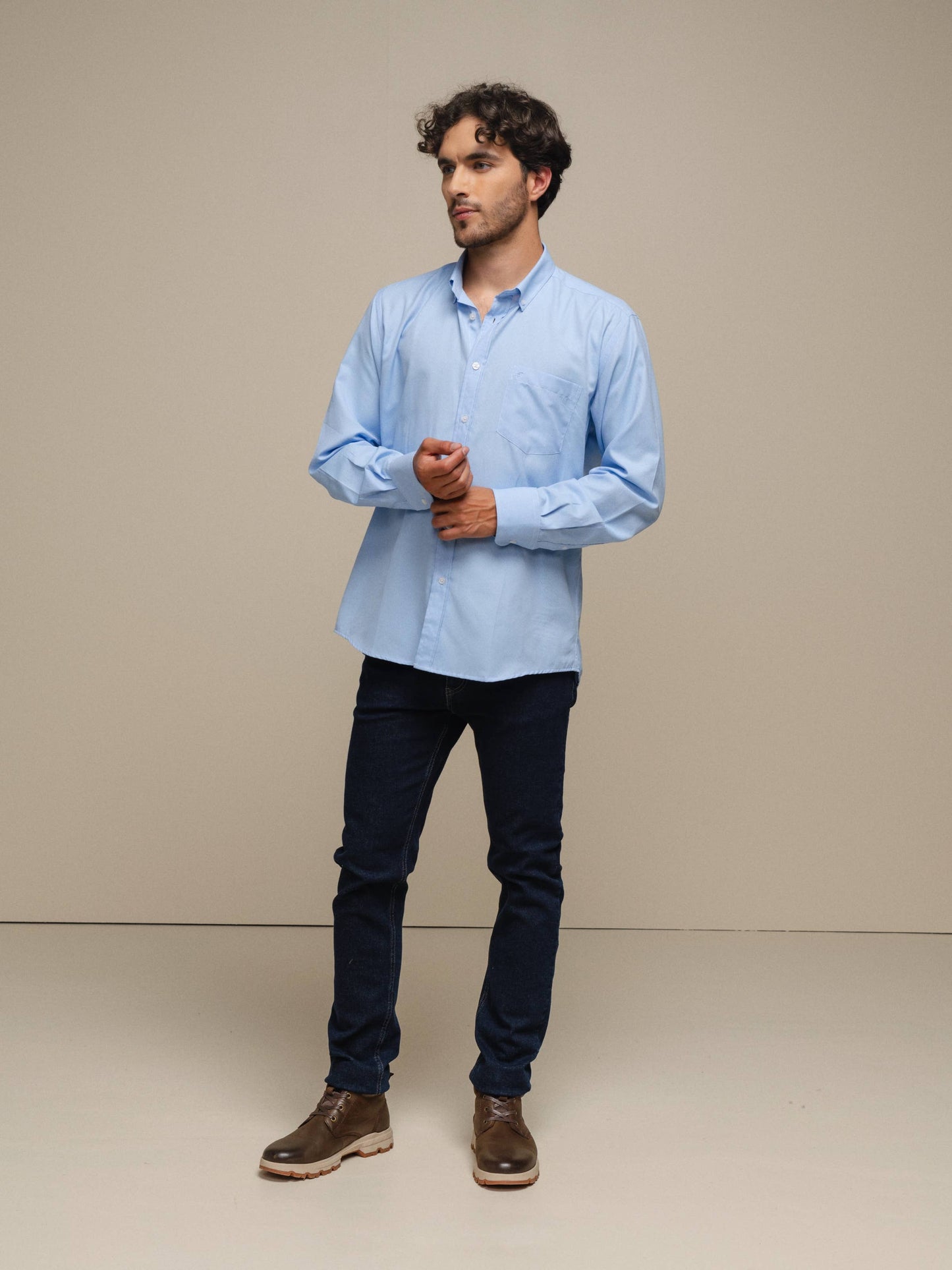Camicia uomo classica in cotone e poliestere