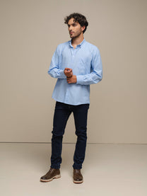 Camicia uomo classica in cotone e poliestere