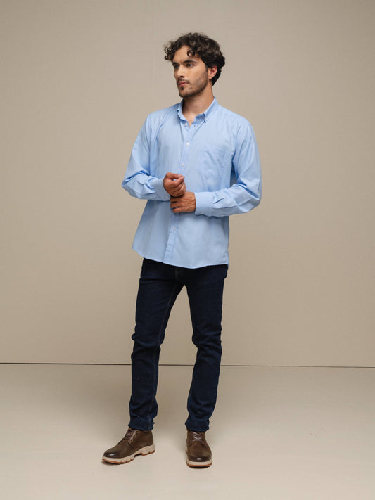 Camicia uomo classica in cotone e poliestere