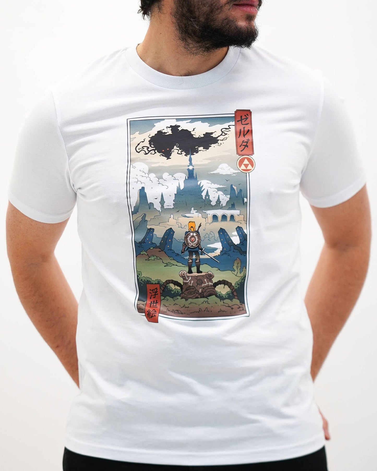 T-shirt unisex manga Ukiyo-e ispirata a Zelda