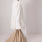 Borsa a spalla oversize in finta pelle beige
