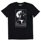 T-shirt The Magician con stampa tarocchi e gatto