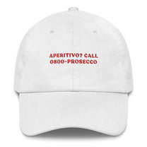Cappellino da baseball ricamato “Aperitivo? Call Prosecco”