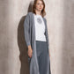 Cardigan lungo metallizzato da donna