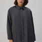 Camicia oversize in raso