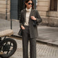 Blazer pied-de-poule classico da donna