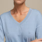 Maglione in maglia scollo a V con dettagli lurex