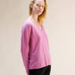 Maglia scollo a V in misto cashmere 3D Knit