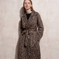 Trench coat animalier da donna