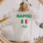 Felpa oversize Napoli Italia con grafica