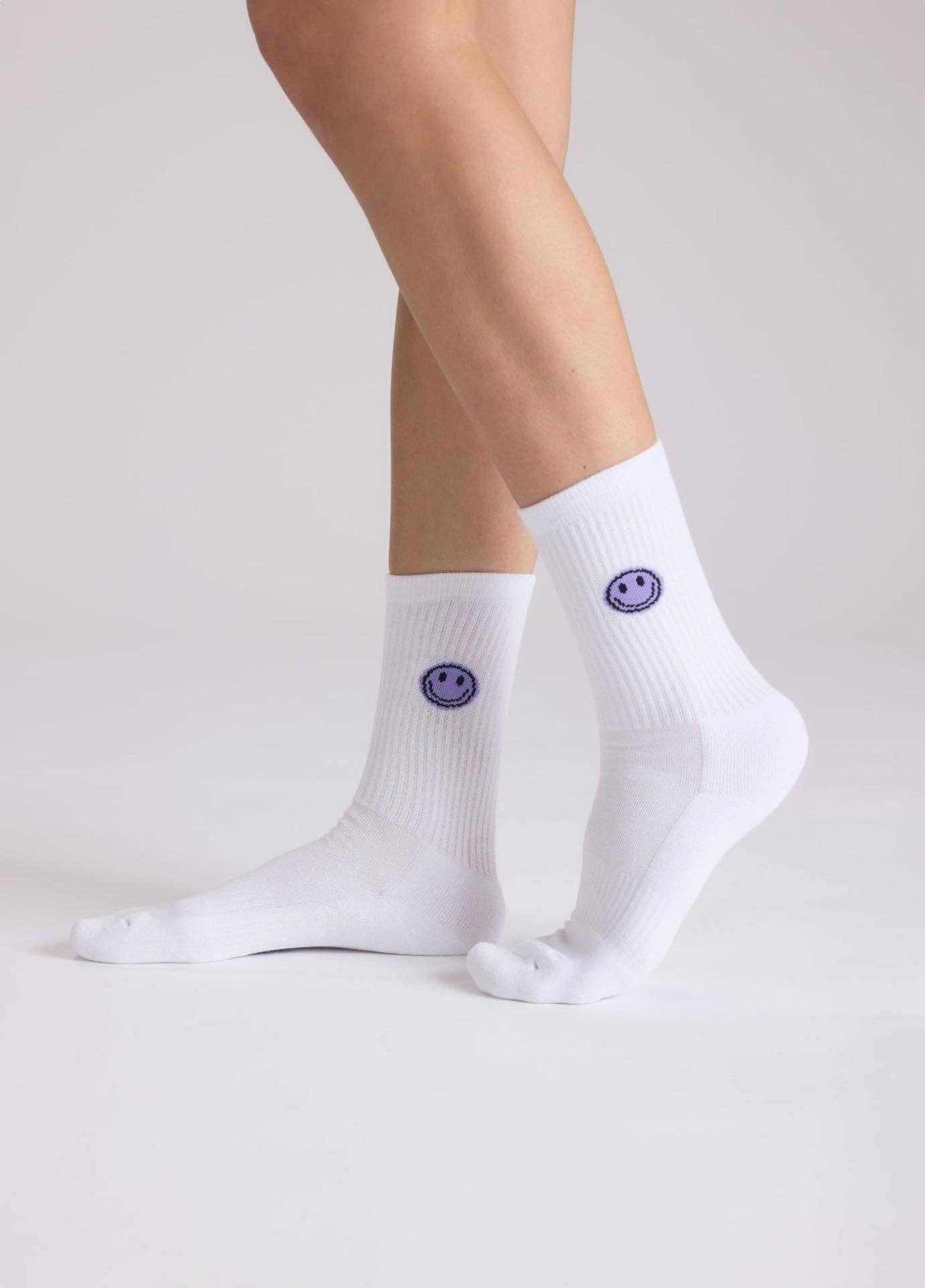 Calzini Smiley lavanda