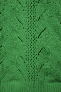 Maglione in maglia strutturata verde