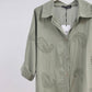 Camicia oversize in cotone ricamata
