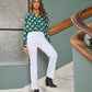 Pantaloni in twill elasticizzato a vestibilità comoda