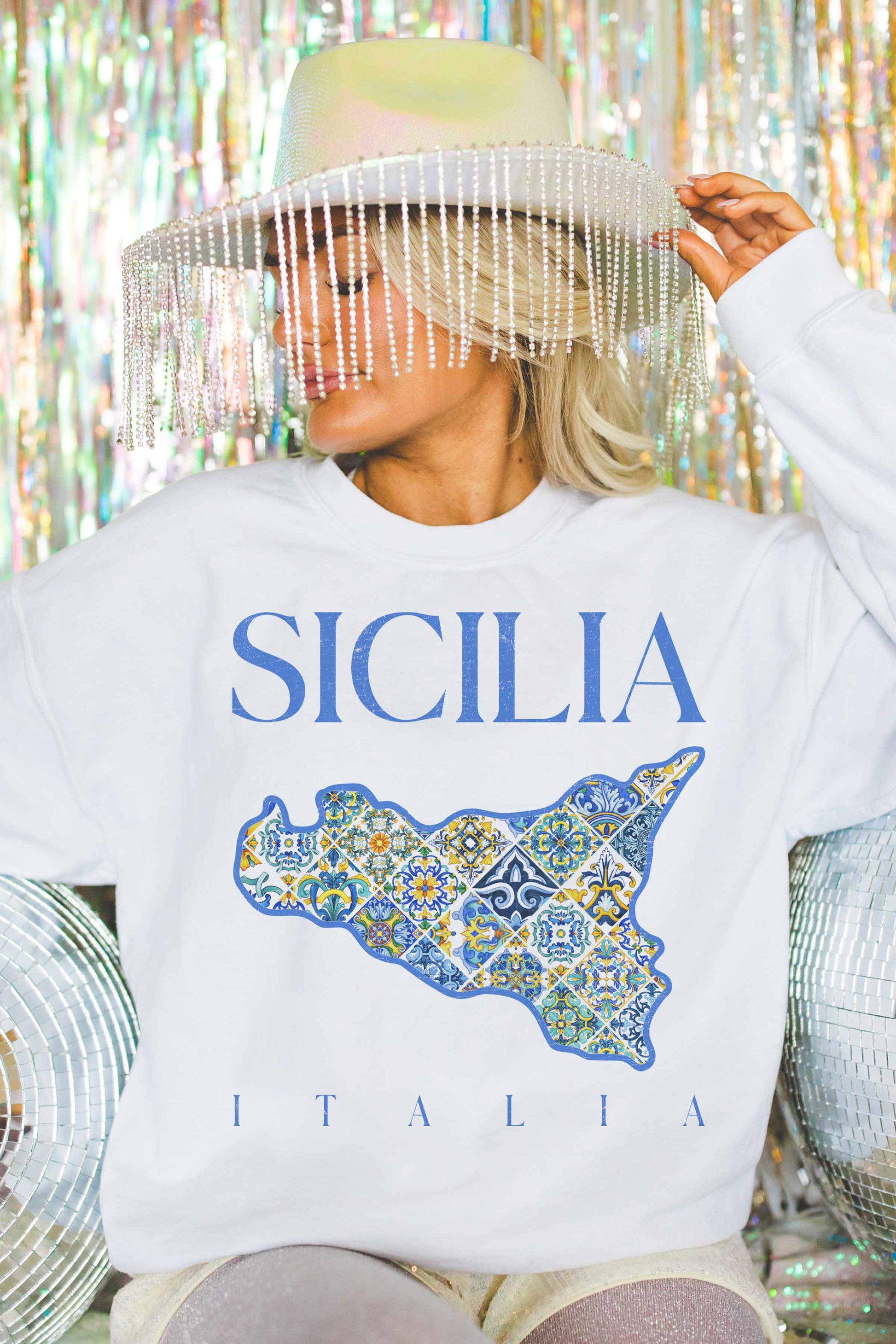 Felpa Oversize Sicilia Italia