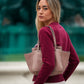 Maglia jacquard in lana girocollo