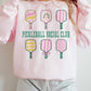 Felpa oversize Pickleball Social Club con stampa grafica