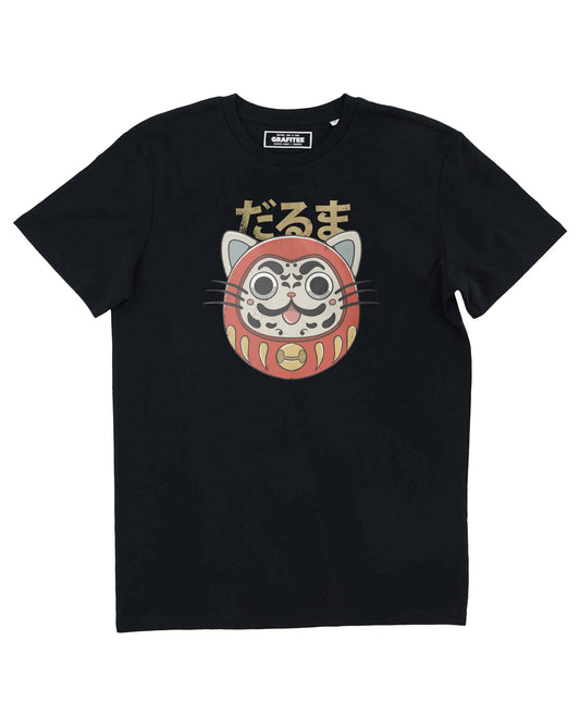 T-shirt Daruma Neko con grafica animalier