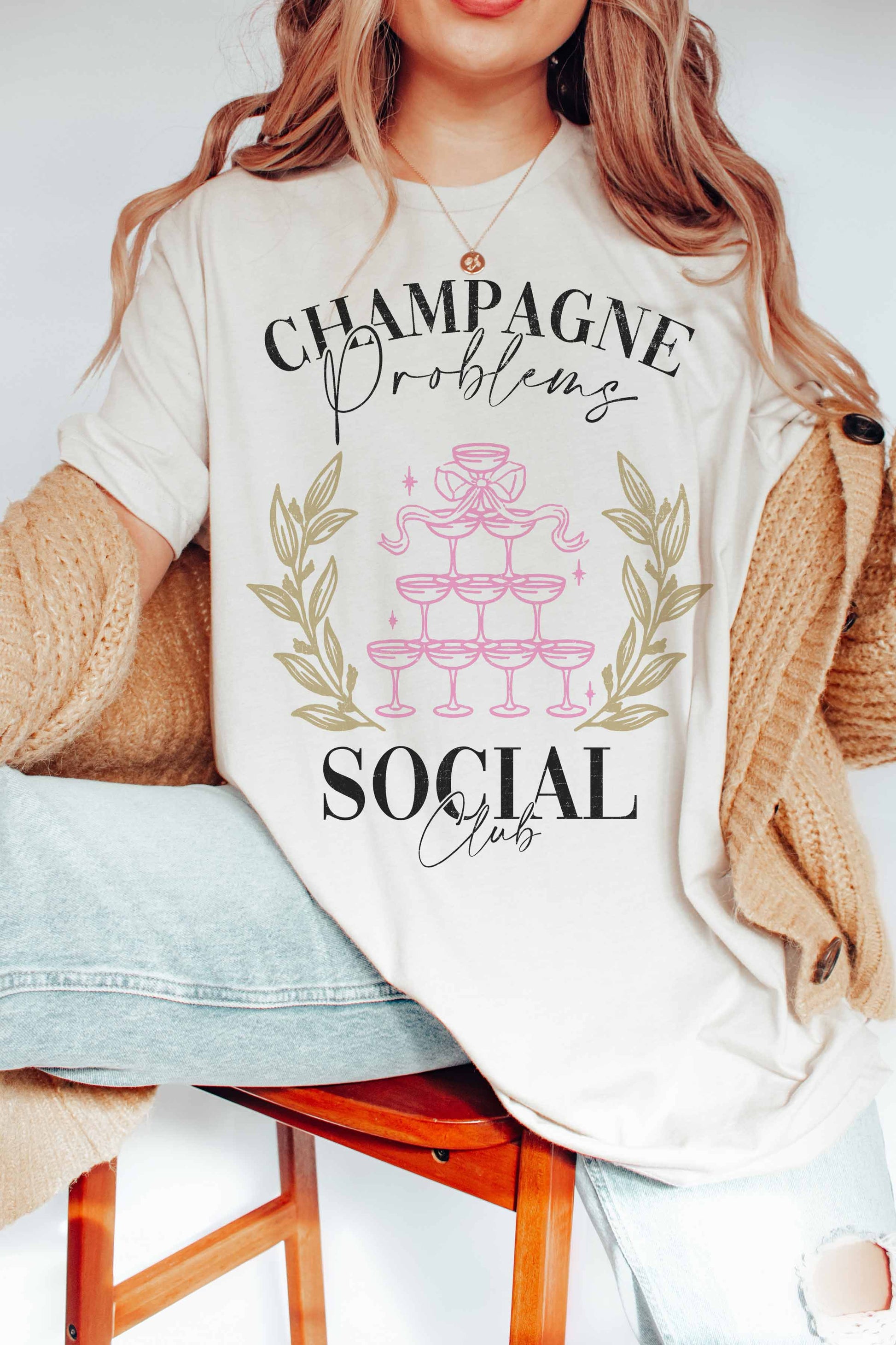 T-shirt grafica Champagne Social Club