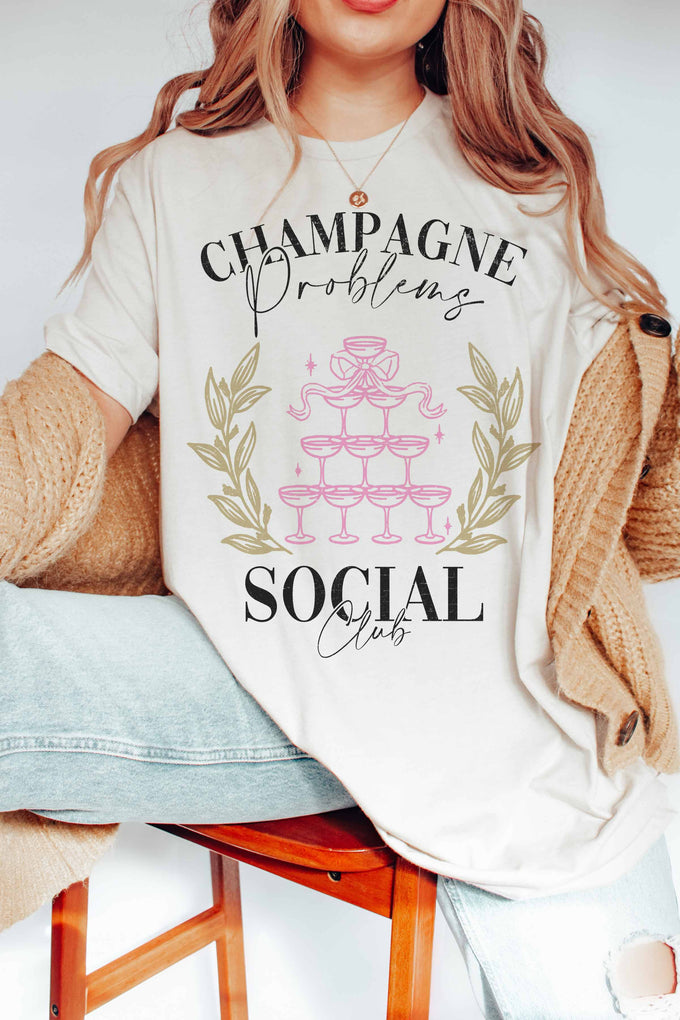 T-shirt grafica Champagne Social Club
