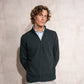 Cardigan in maglia uomo con zip e collo alto