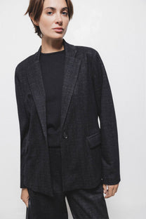 Blazer tartan elegante da donna