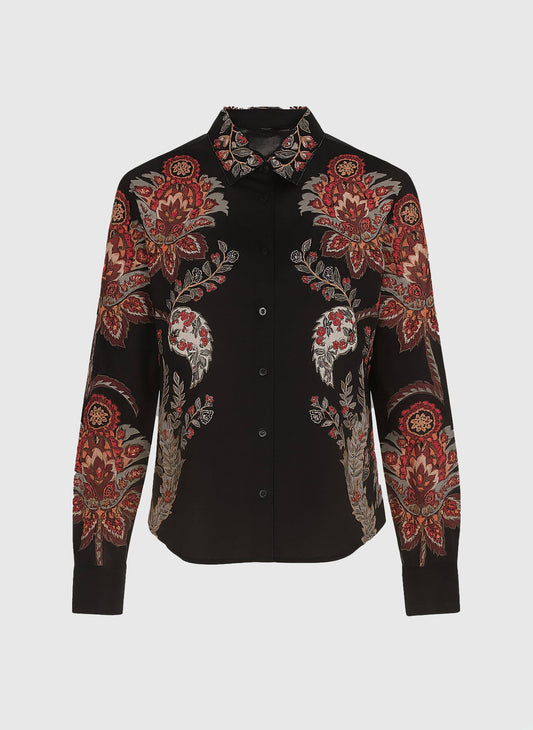 Camicia Alina Multicolore in Popeline di Cotone