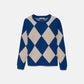 Maglione in maglia con motivo geometrico