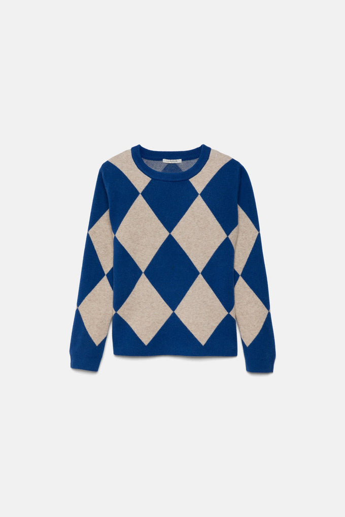 Maglione in maglia con motivo geometrico