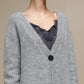 Cardigan in maglia donna con scollo a V