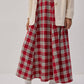 Gonna longuette in tweed con vita elasticizzata