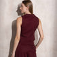 Gilet sartoriale con bottoni da donna