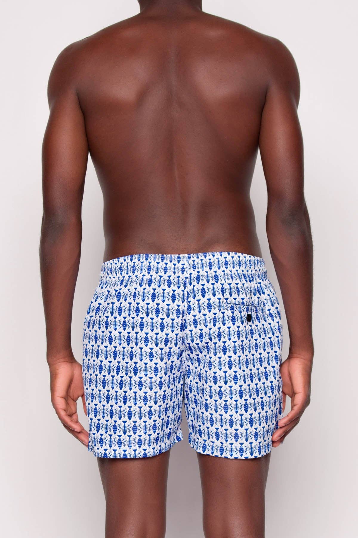 Costume da bagno uomo Finwave con stampa blu