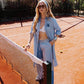 Pantaloni Raissa Blu a Patchwork