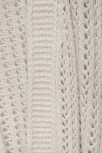 Cardigan in maglia strutturata con cintura