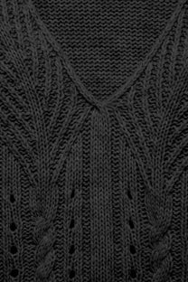 Maglione in maglia strutturata con scollo a V