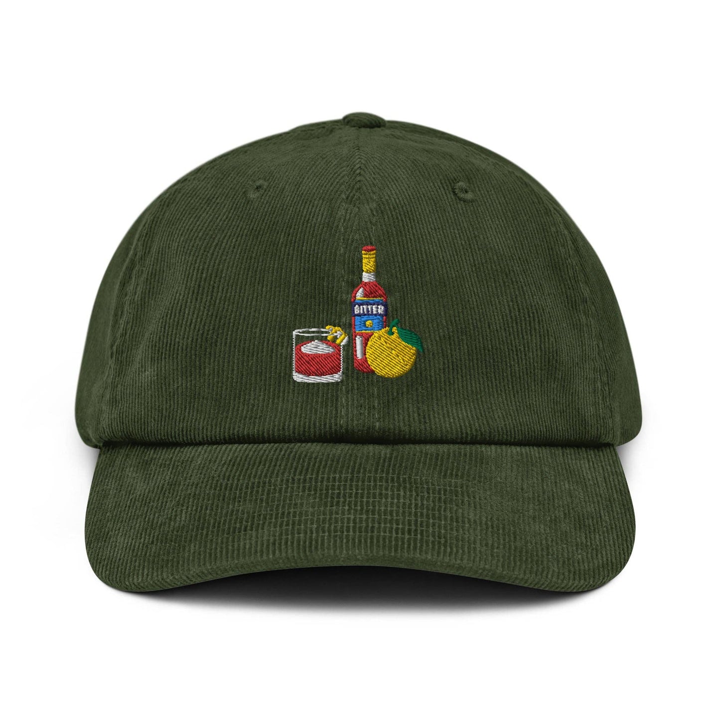 Cappellino in velluto a coste Negroni Cocktail