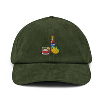 Cappellino in velluto a coste Negroni Cocktail