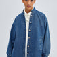 Giacca bomber oversize in denim