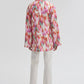 Kimono avvolgente fantasia in misto cotone