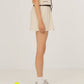Gonna mini sportiva bianca con shorts interni