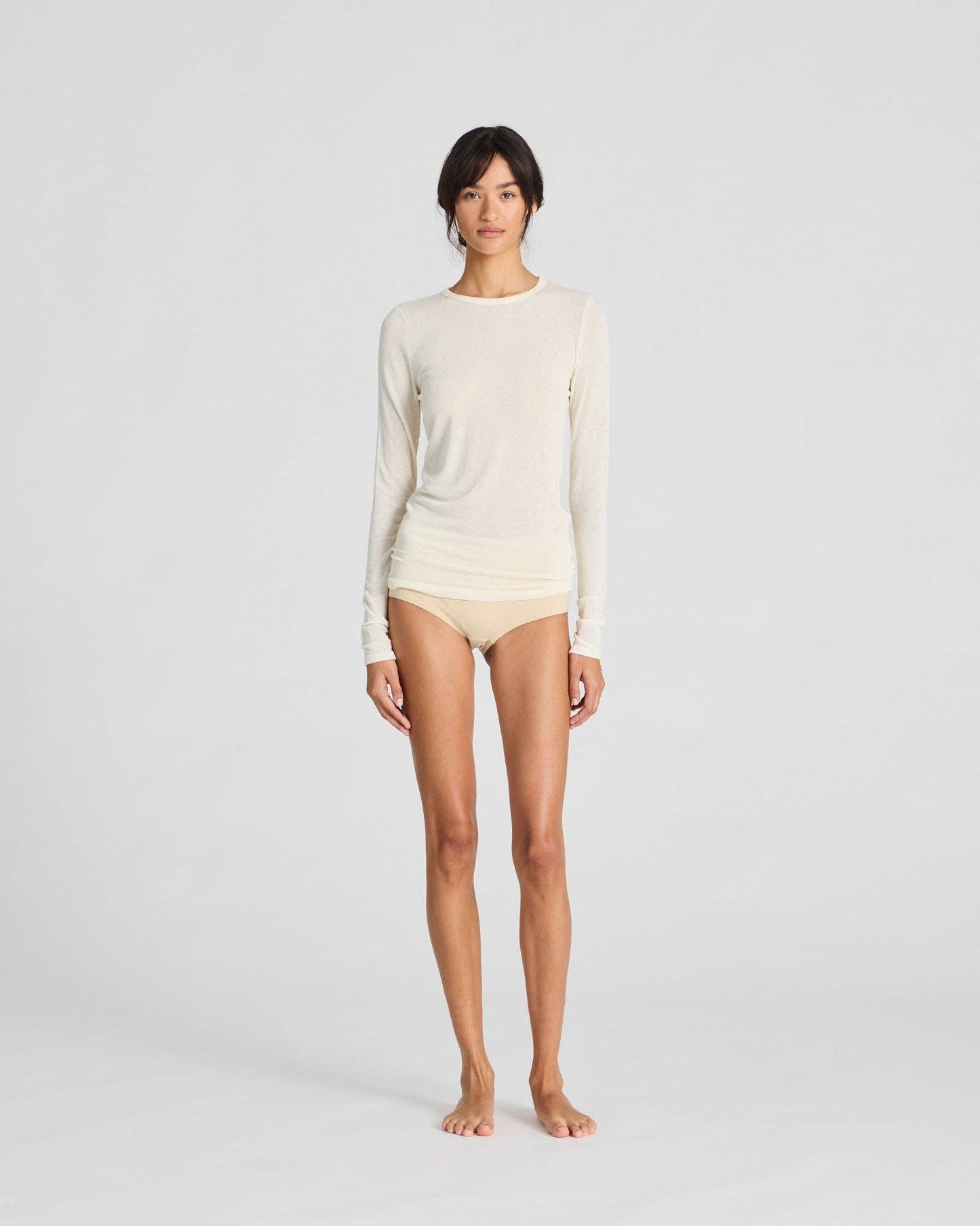 Maglia Thyra in lana bianco sporco