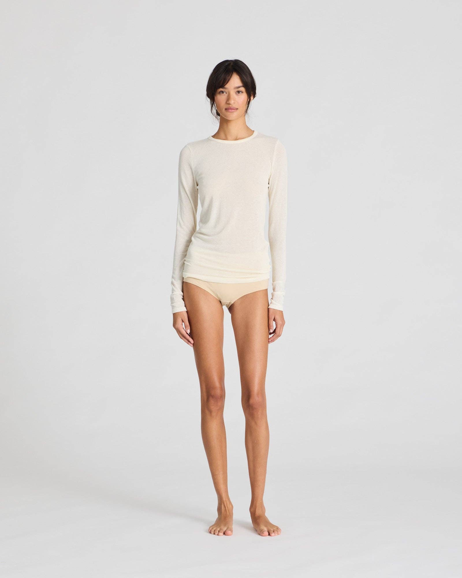 Maglia Thyra in lana bianco sporco