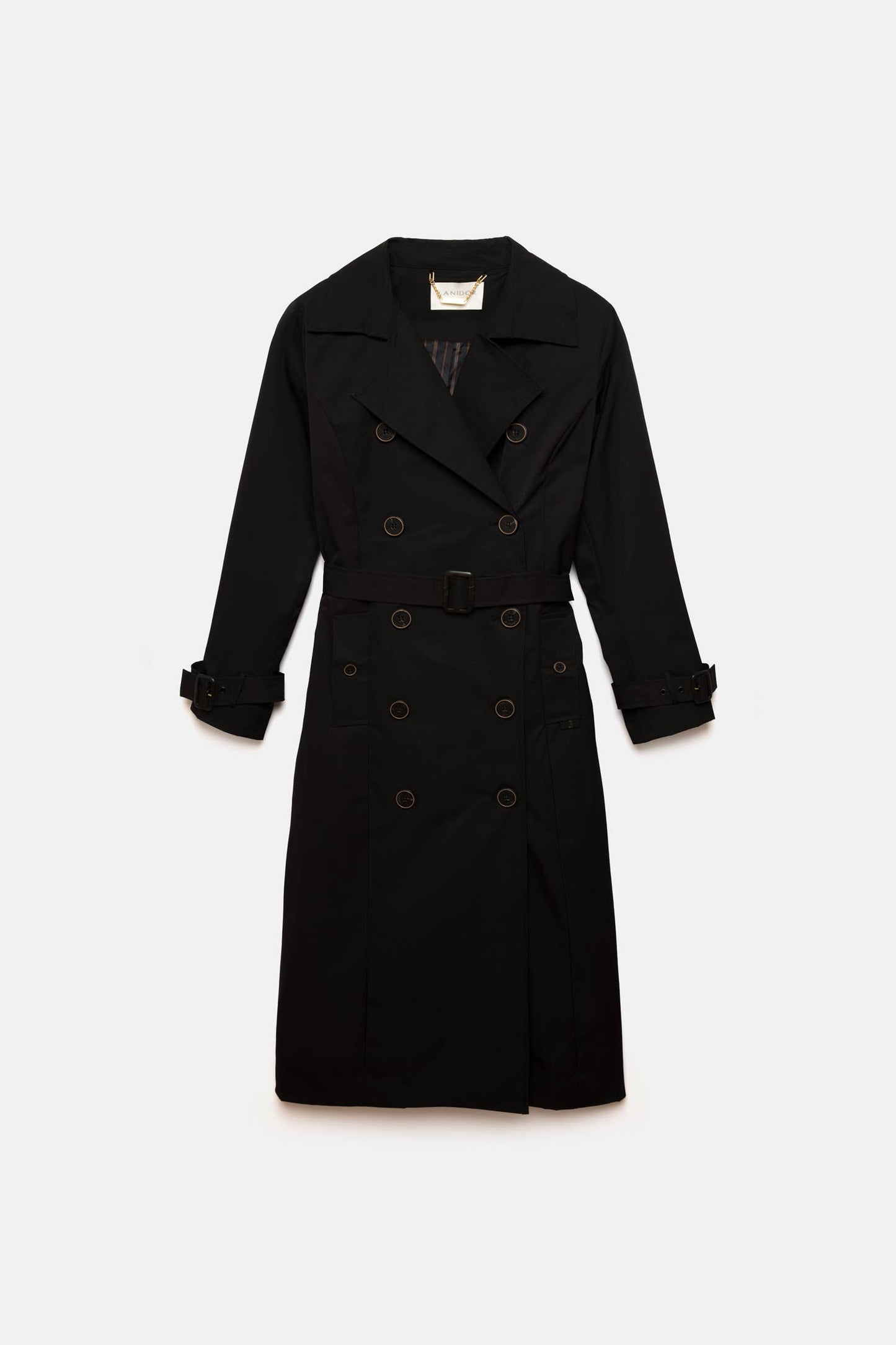 Trench classico doppiopetto con cintura